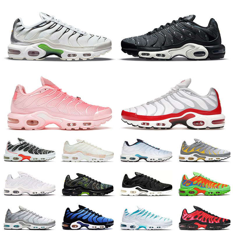 

2021 Air Max Plus Tn Running Shoes Size 12 Black White Neon Green University Red Special Photon Dust Bleached Aqua Sports Trainers Sneakers 36-46, C3 hyper blue 40-46
