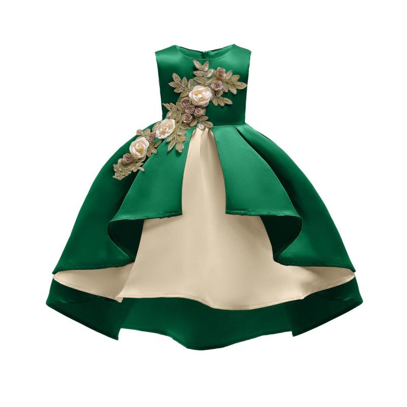 

Girl's Dresses Style Christmas Girls Princess Dress For Kid's Clothing Children Manufacturer Direct, Green