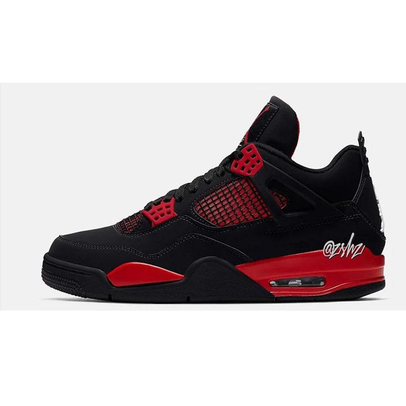 

Jumpman Wmns 4 Retros Red Thunder Basketball shoes Mesn Women 4s Sneakers CT8527 016, Red thunder (without shoe box)