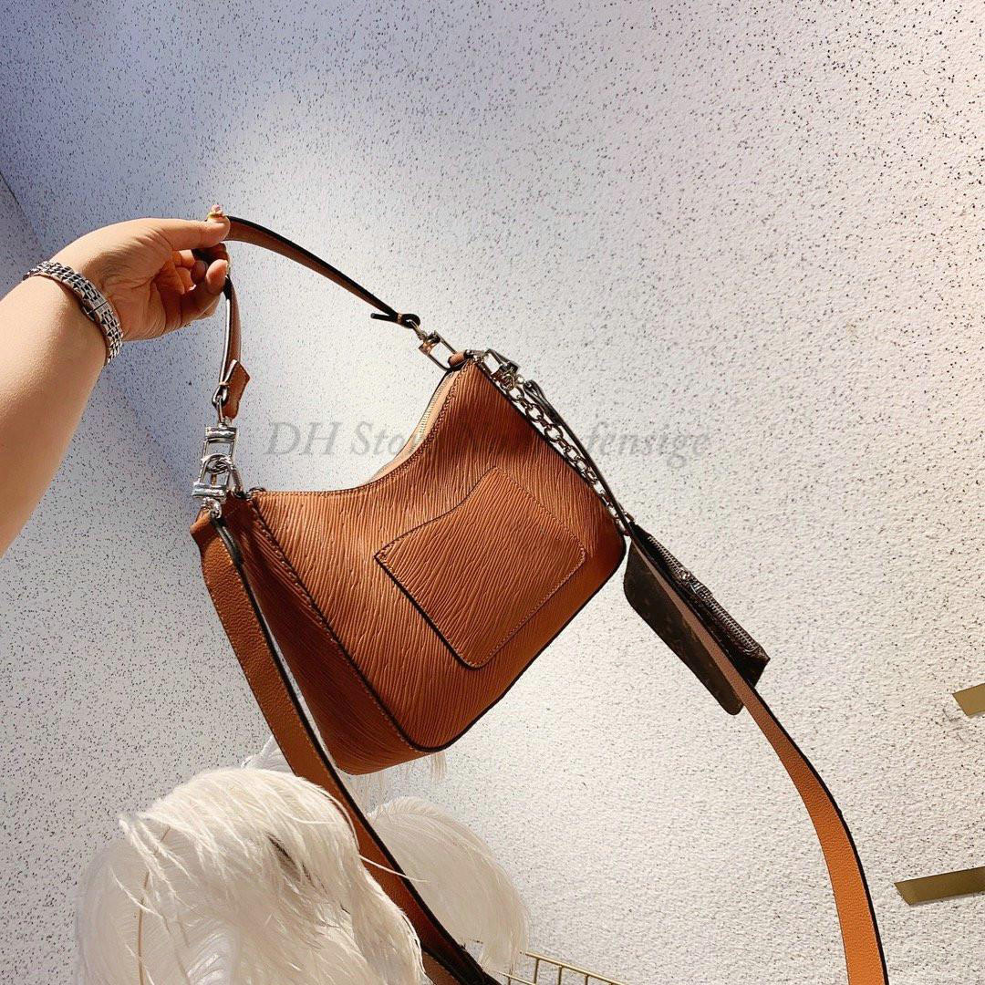 

Marelle handbag With Chain Wallet women Fashion Desingers Handle Bag leather 2pcs cross body evening shoulder bags Mini purse Crossbody M80794 M80689 M80688, Others