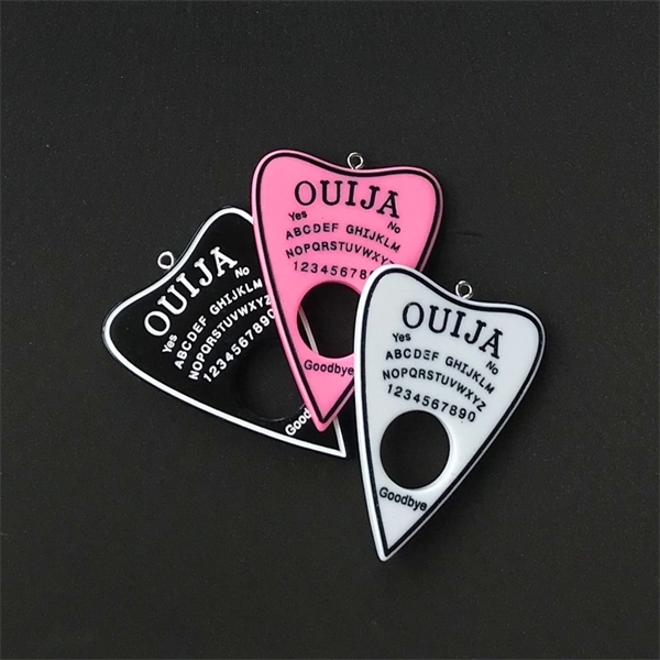 

1PC 42*60mm Ouija Planchette Charms Flatback Resin Cabochons DIY Accessory for Necklace Pendant Y1217