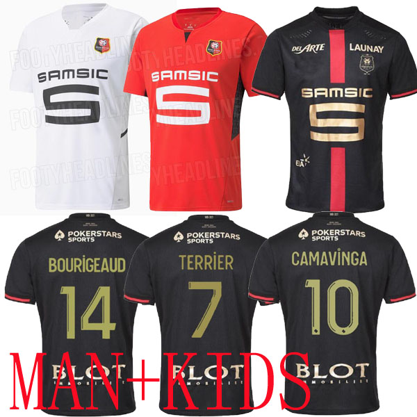 

21 22 Rennes soccer Jerseys player version maillots Stade Rennais fc 120th Anniversary Doku BOURIGEAUD Guirassy 2021 special football shirts, 13 14 home