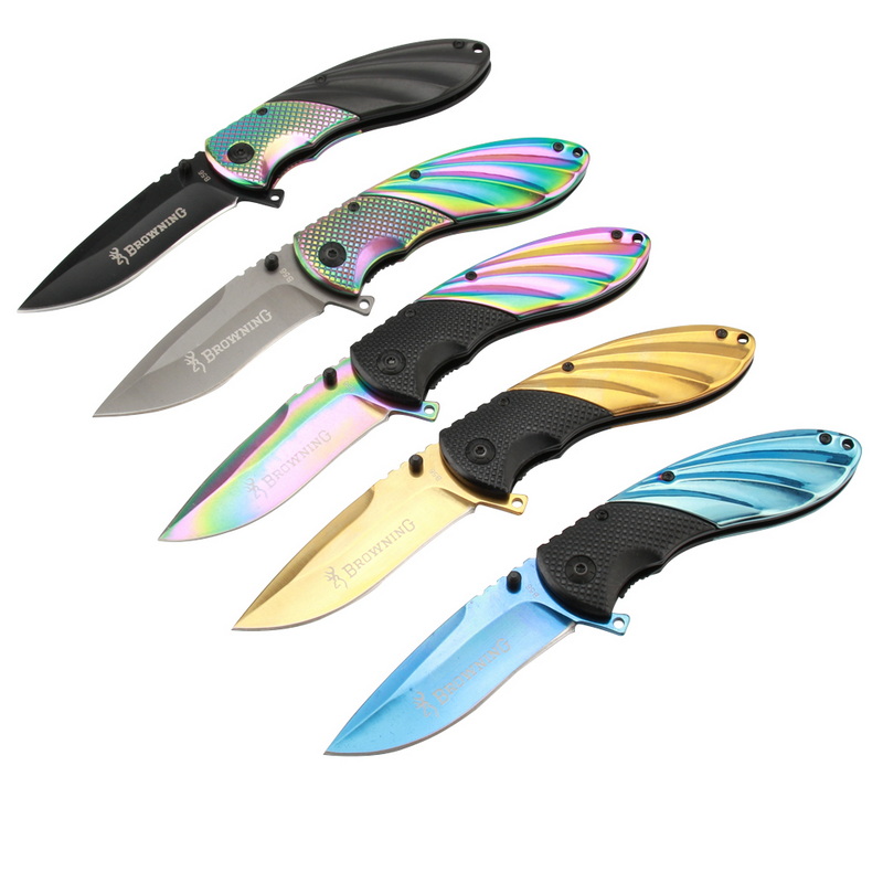 Browning B56 Outdoor Quick Opening folding Collection Knife tactical Camping Hunting Safety self-defense Survival knife-image-747411671