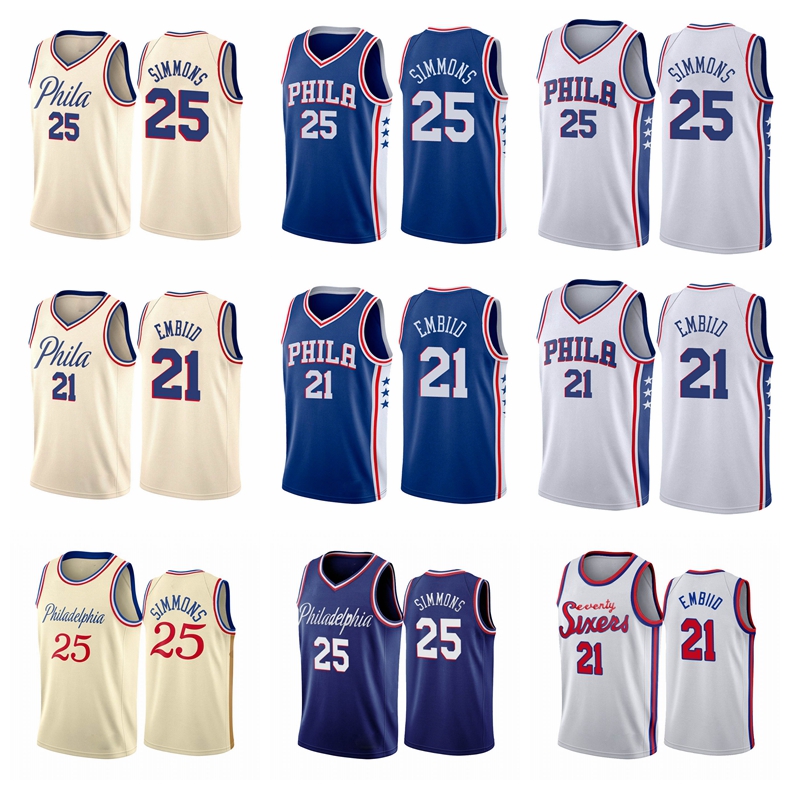 

Philadelphia 76ers MEN Joel Embiid Ben Simmons Icon 2018-19 City NBA Gray Basketball Jersey, Black
