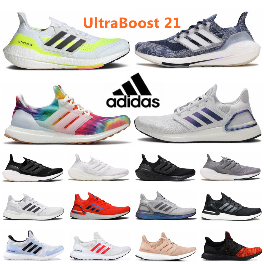 

Solar Yellow Adidas Ultraboost 21 Running Shoes Ultra Boost 20 UB 4.0 Triple Black Bred White Walker Blue Red S tripes Oreo Sports Mens Women Sneakers