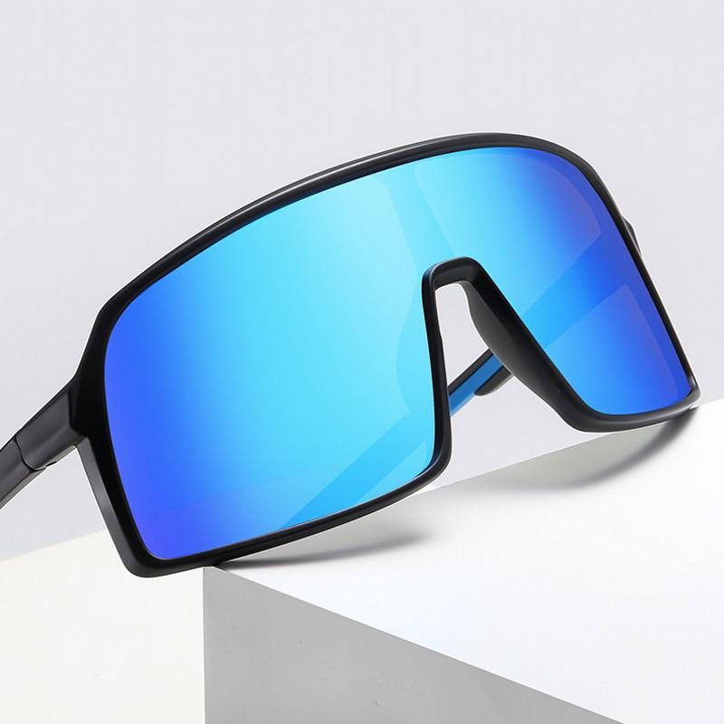 Sunglasses TR90 One-Piece Large Frame Men's Polarized Sports Sun Glasses Riding UV400