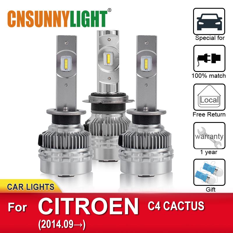 

Car Headlights CNSUNNYLIGHT Error Free Automotive Headlamp Bulbs For C4 CACTUS From 2014 Foglamp Bulb Headlight LED DC 8-48V Lamps