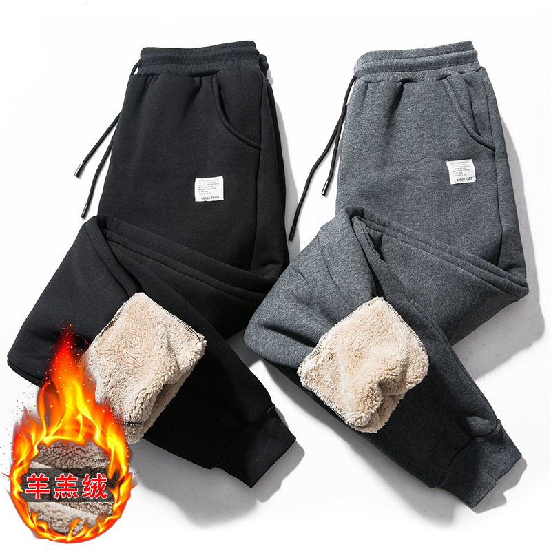 

2021 New Hot Autumn Fleece Men Jogger Thin Casual Pants Men's Corduroy Sweatpants Corridors Gy92