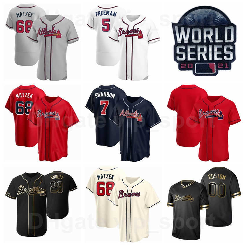 

2021 World Series Baseball 54 Max Fried Jersey 36 Ian Anderson 18 Drew Smyly 51 Will Smith 68 Tyler Matzek 50 Charlie Morton Flexbase Pullov, Blue;black