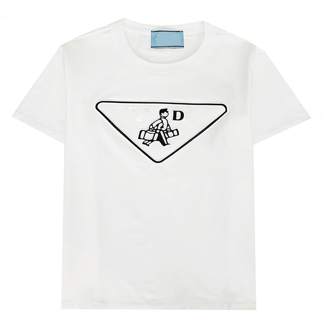 

2021 Luxurys Designers embroidery T-shirt fashion Men and women Design T-shirts high quality black and 100% cottn free shipping S-2XL#02, White;black