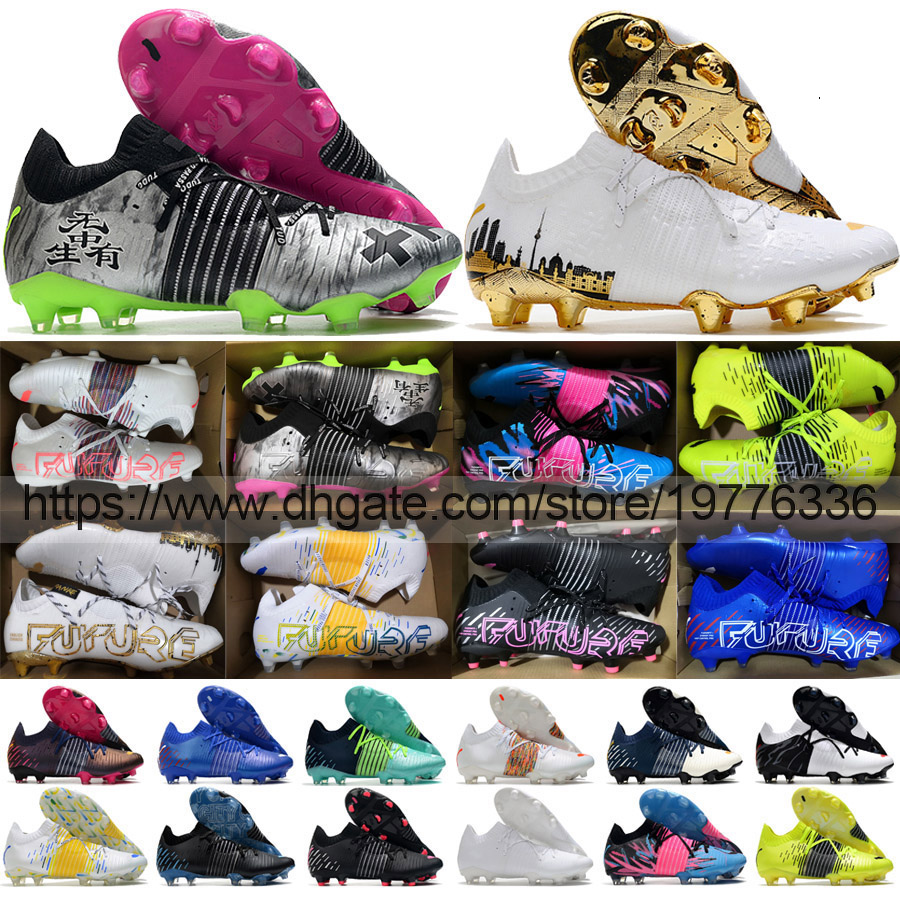 

(free shipping+bag) Soccer Boots Future Z 1.1 FG Knit Socks Football Cleats Mens High Quality Outdoor Soft Leather Comfortable Training Ankle Soccer Shoes Size US7-11.5, 16