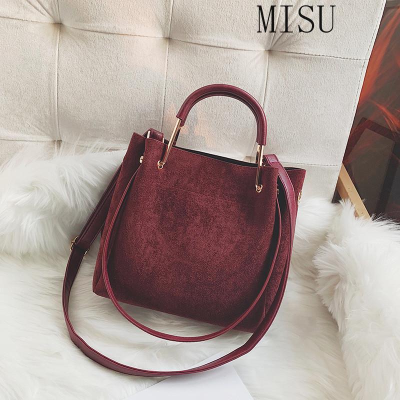 

Winter Matte leather women handbag vintage female shoulder bag Casual big Tote Bag lady Crossbody messenger bolsa black