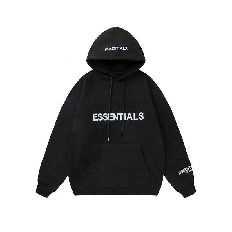 

Men's Hoodies & Sweatshirts Men women fashion E ssentials sport hoodies FOG F EAR OF GOD chest letter high street hoodie hip hop plus velvet MenS NAKX, 1# shoe box