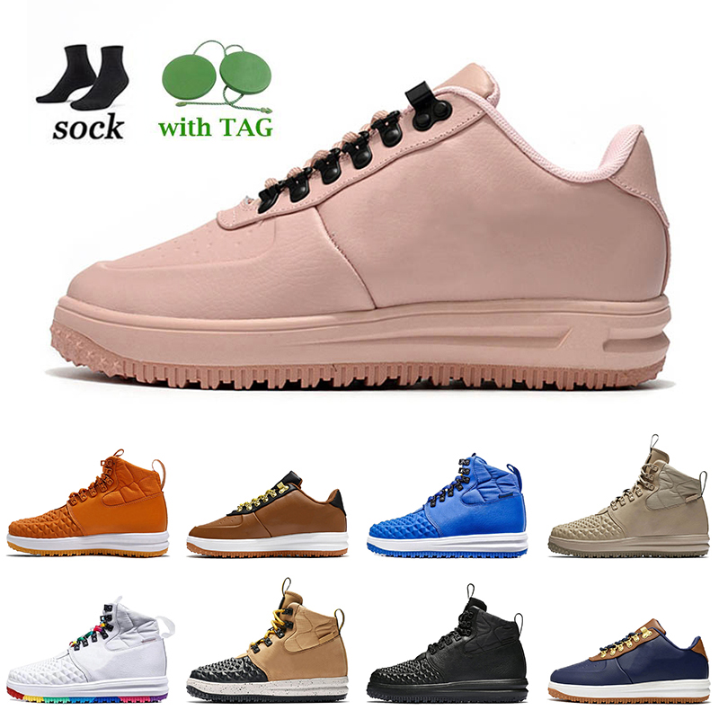 

Lunar 1 Duckboot Low Pink Women Fashion Casual Shoes Outdoor LF1 High Triple Black Gum Wolf Grey Summit White Olive Canvas Cider Off Mens Designer Sneakers, B26 burgundy 40-47