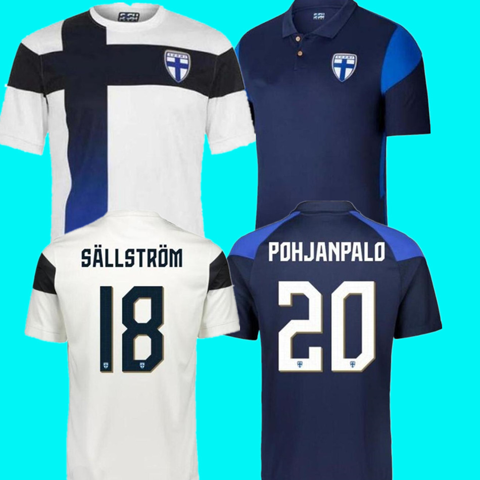 

2021 Finland Soccer Jerseys POHJANPALO euro 2022 cup National Team PUKKI SKRABB RAITALA JENSEN LOD KAMARA Finlandia 21 22 Football Uniforms, Black;yellow
