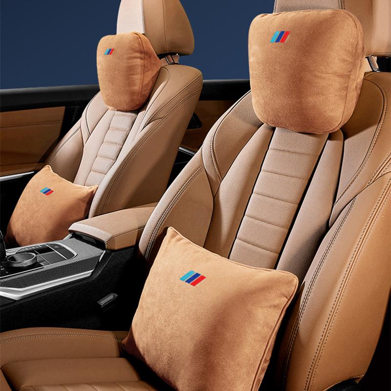 

Seat Cushions Car Headrest Neck Pillow Leather Waist Lumbar Pad Decoration For X1 X3 X4 X5 X6 E90 F01 F06 F10 F15 F16 F20 F25 F26 F30