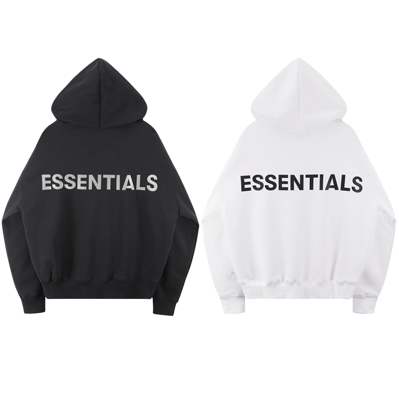 

Best Version Fog ESSENTIALS Logo Printed Women Men Hoodies Sweatshirts Hiphop Streetwear Men Hoodie Winter Fleeces T200404, Black