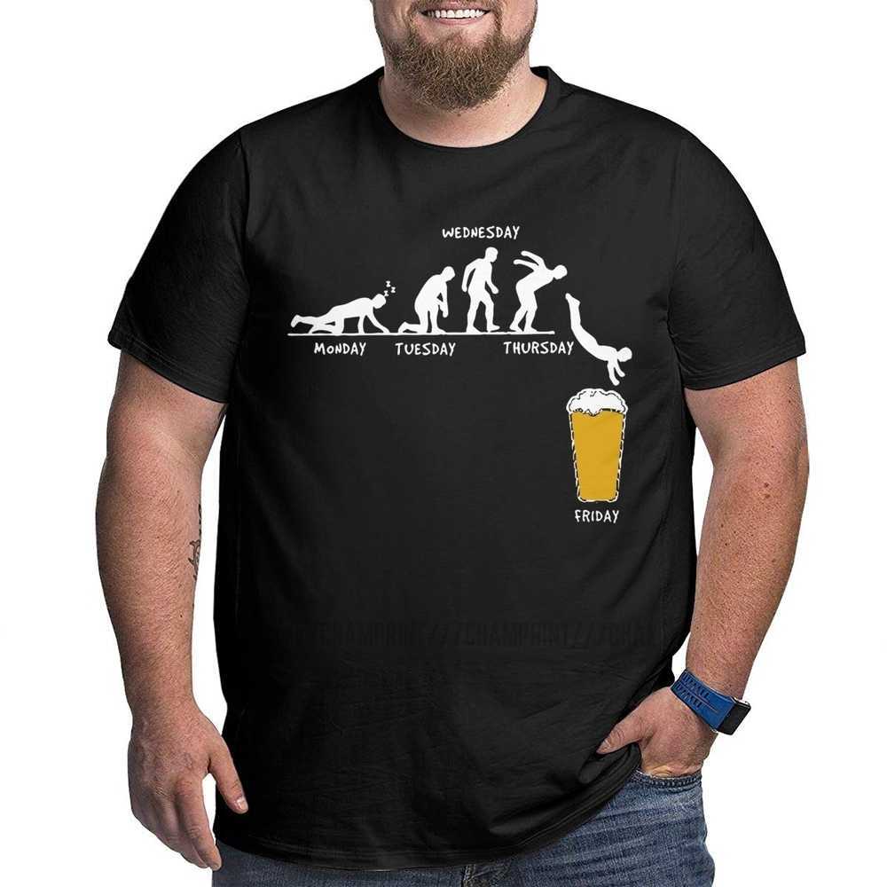 

Men Week Craft Beer Tops T Shirt Alcohol Drunk Tshirts Wine Drinking Tees Premium Cotton Tall Man Clothes Fitness O Neck 210623, Army green