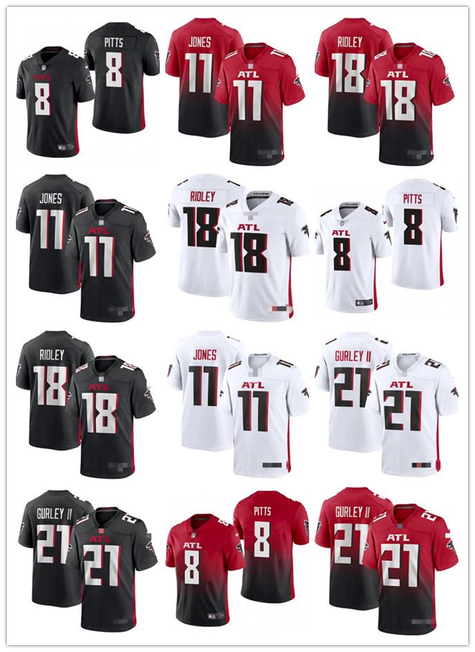 

Men Women Youth AtlantaFalcons18 CalvinRidley 11 Julio Jones 21 Todd Gurley II 2 Matt Ryan 8 Kyle Pitts Football Jersey, Colour