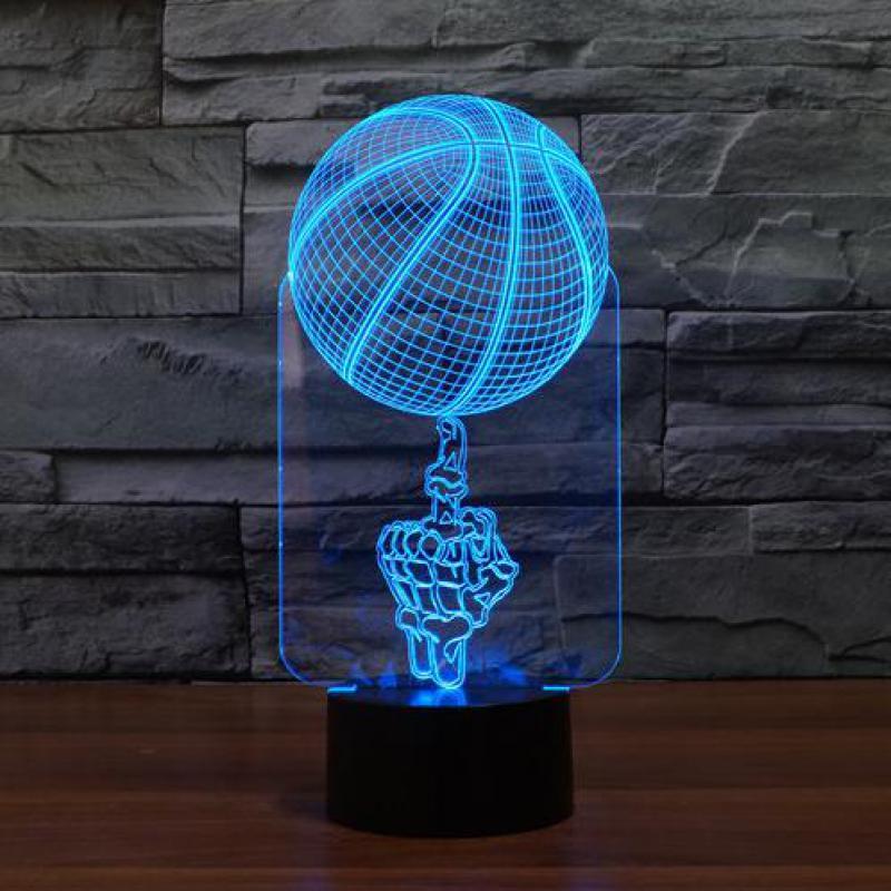 

Night Lights [Seven Neon]Basketball Fasion Ball Acrylic 3D Lamp Novelty Led Light Millennium Falcon
