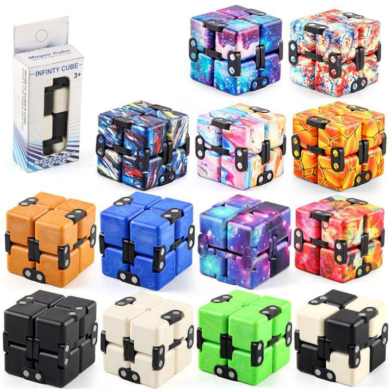 

Infinity Fidget Cube Pack Toy Stress and Anxiety Relief Cool Hand Mini Toys Infinite Fidgets Cubes for Kids Adult Autism