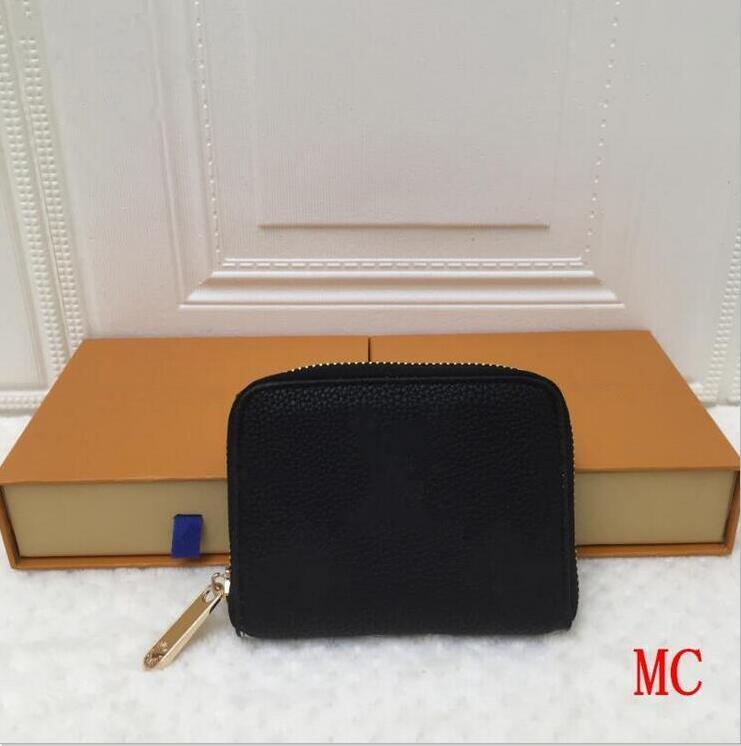 

Wholesale lady square wallet multicolor coin purse Card holder original women classic zipper pocke Clutch bag, Pink