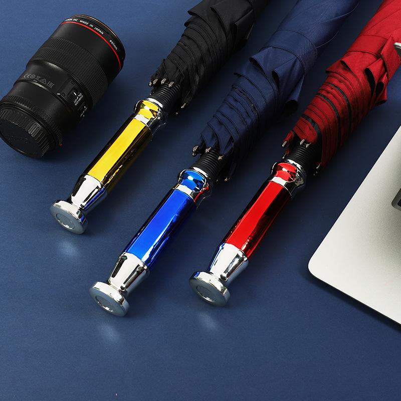 

Umbrellas Automatic Long Handle Business Umbrella For Car Luxury Golf Men Colorful Fiberglass Paraguas, Black