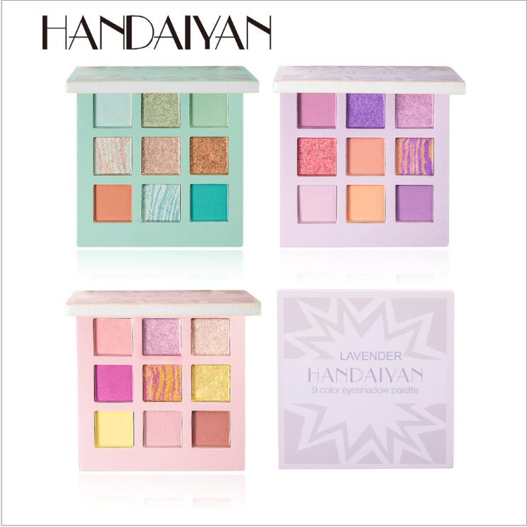 

HANDAIYAN 9 Colors Matte Glitter Eyeshadow Pallete Waterproof Long Lasting Shimmer Pigmented Eye Shadow Palette eyes, Multi