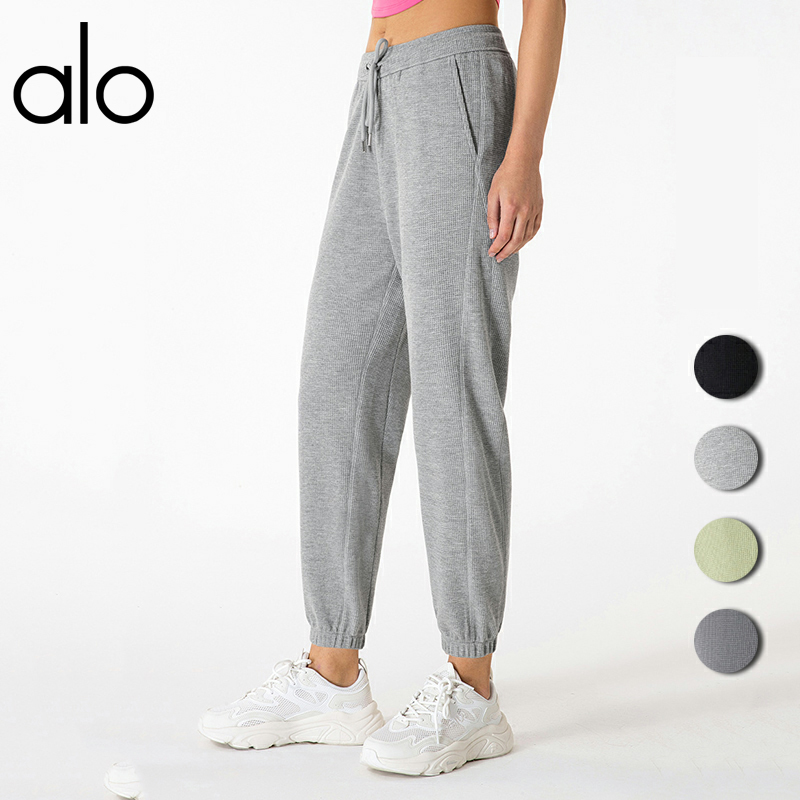 

Alo Women's Yoga Casual Pants Fitness Sports Jogging Legs Waist Waist All-match Dance Pant