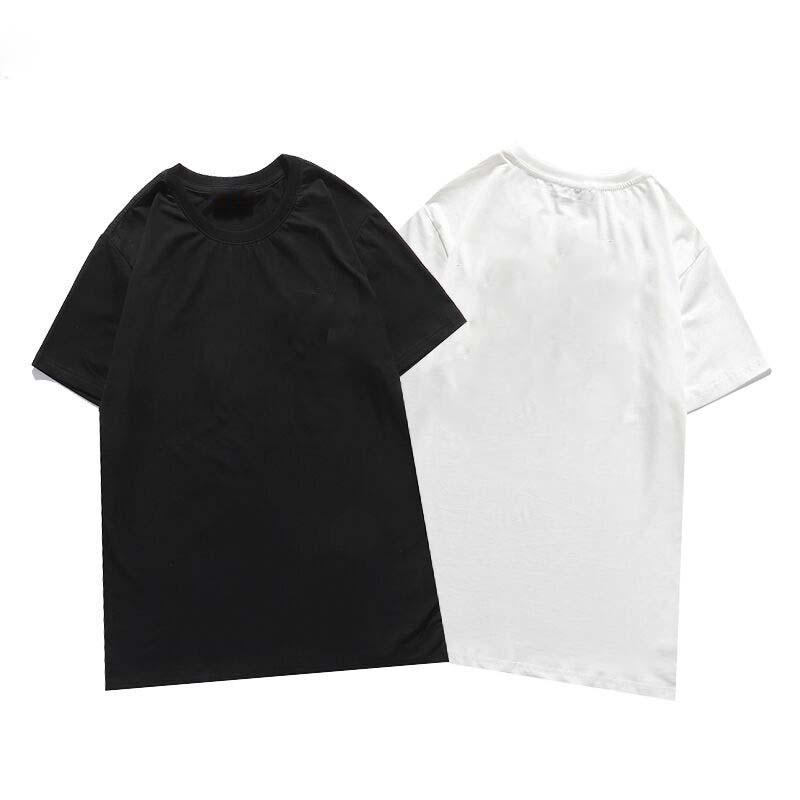 

t shirt cotton short-sleeved fashion men and women short t-shirt couple models men cotton printed short s-xxl, White;black