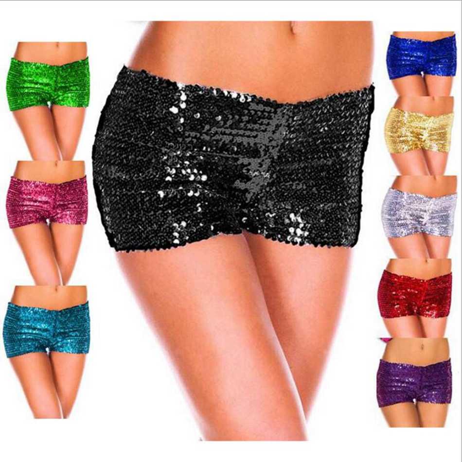 

Summer Sequins Shorts Casual Leggings Women Elastic Dance Tights Slim Safety Pants Sexy Breeches Clubwear Women's Clothing, As picture