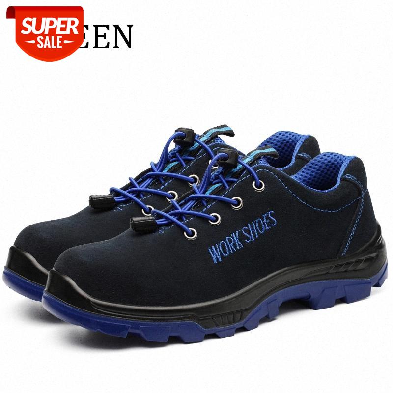 

YWEEN Men's Work Safety Shoes Lace Up Steel Toe Cap Military Boots Men Puncture Proof Work Boots #Ui5u