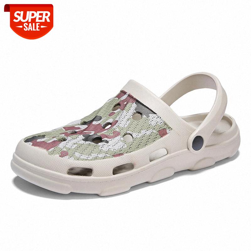 

Sandals Men Light Summer Outdoor Beach Sandals Casual Slippers Sandalias Clogs Garden Men Water Shoes #xK1G, Black