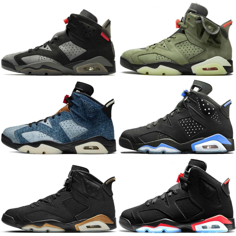 

Sales 2021 Hot Travis Scotts Jumpman 6 Laser Fuchsia Electric Green Men Basketball Shoes Bordeaux Flint 6s Trainers Mens Sports Sneakers With Box Designer