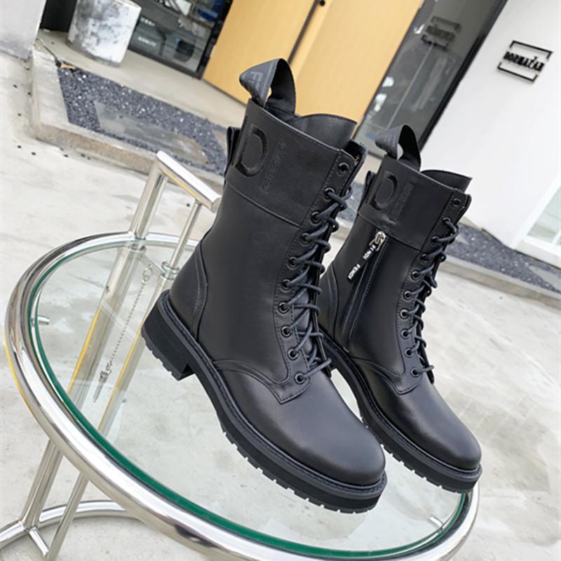 

Newest Designer boots women shoes logo luxury elegant metal chain fashion good matching high quality size for 35-42, Black