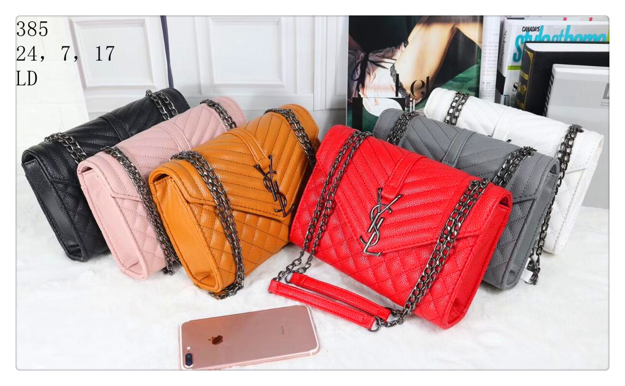 

Bags chain bags women shoulder handbags tote clutch crossbody bag LV LOUIS VITTON new YSL lady fashion totes 385, Black;brown