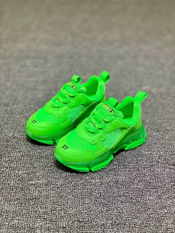 

Designer Kids Shoes Platform Children Toddlers Sneakers Green Yellow Orange Clear Soles Vintage Boys Girls Dad Trainers, Black;red