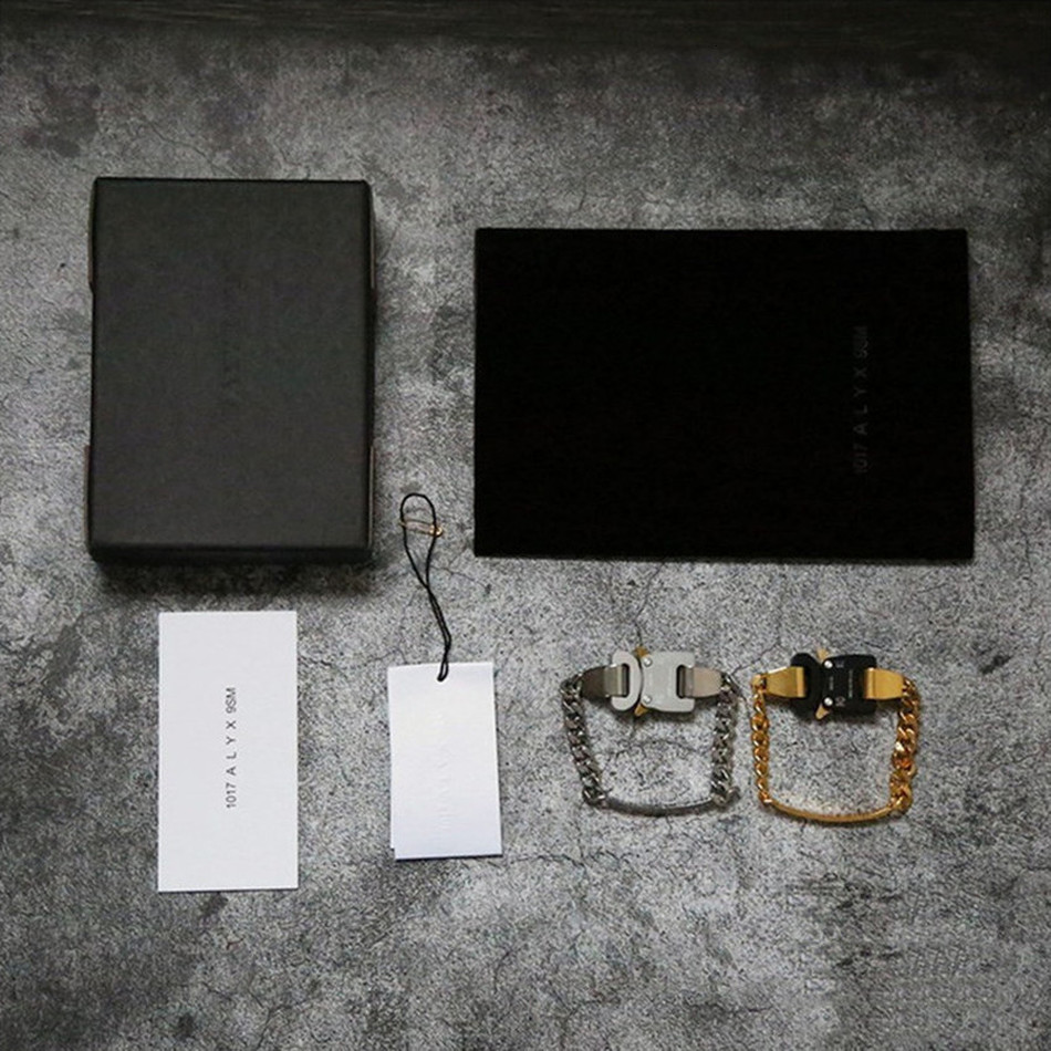 

2021 New Buckle Bracelet Men Women 1:1 High-quality 1017 Alyx 9sm Bracelets Lazered Stainless Steel 4ufh