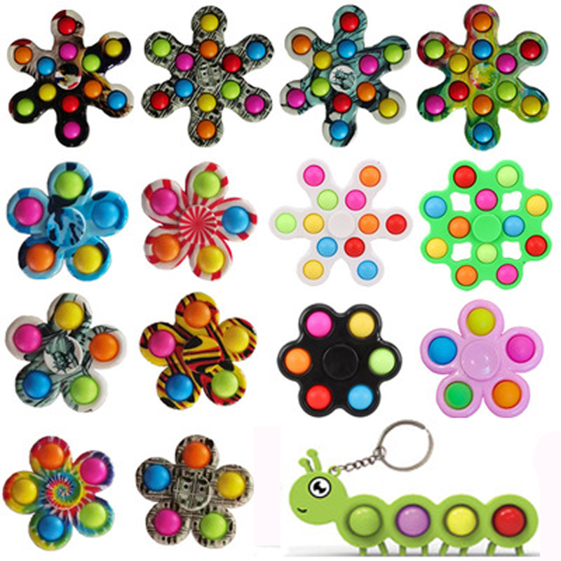 

Mixtoy Pop Fidget Spinner, Popper Fidget Spinnerers Pack toy, easy to press the bubble to turn children and adults, hand-held pop-up sensory relief toy