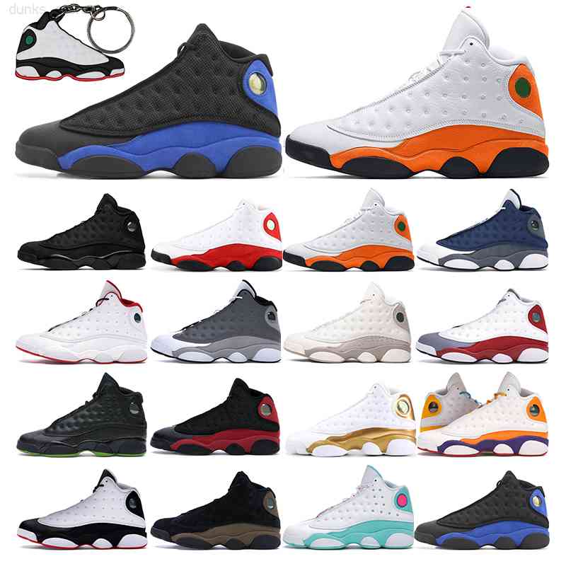 

basketball shoes 13s jumpman men trainers women Hyper Roya Red Flint Starfish Black Cat Bred He Got Game Playground Olive outdoor sports, 2 hyper royal