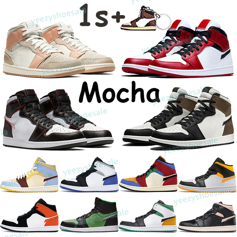 

Top basketball shoes 1 1s mens sneakers high dark mocha travis scotts mid pink quartz white gym red shattered backboard women trainers, 21. mid unc