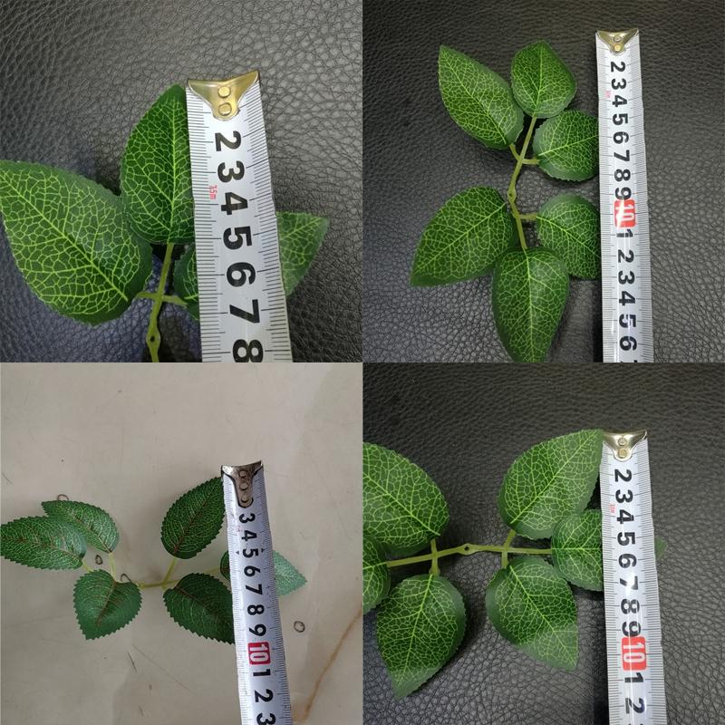 

5pcs/bag Fake Greenery Leaf Garden Decoration Accessories Waterproof Fake Rose Leaves Decor Artificial Plants Wall Hanging XY113, 5pcs a bag