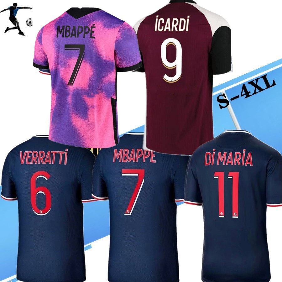 

S-4XL 20 21 Soccer Wear home away maillots de foot MBAPPE soccer jersey CAVANI VERRATTI 2019 2020 pari football shirt KIMPEMBE Camiseta, Home+patch
