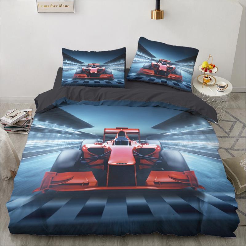 

Bedding Sets Racing Cars Set Fashion Scenery 3d Duvet Cover Comforter Bed Linen  Queen King Single Size Drop Modern, Red