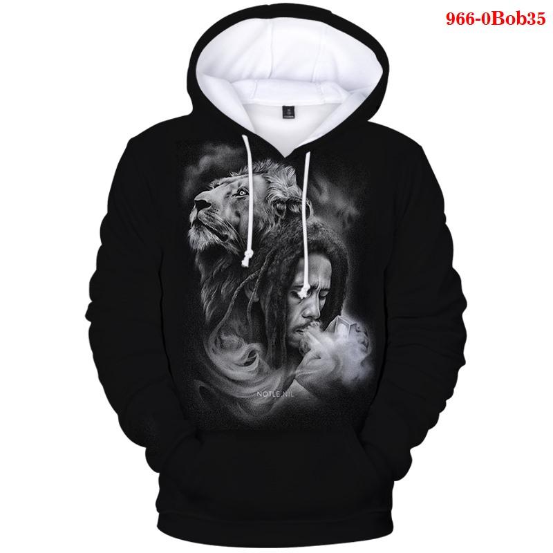 

Men's Hoodies & Sweatshirts Bob Marley Print For Men Fashion Plus Size Women Hooded Autumn Winter Hoodie Streetwear Unisex, 0bob-0622