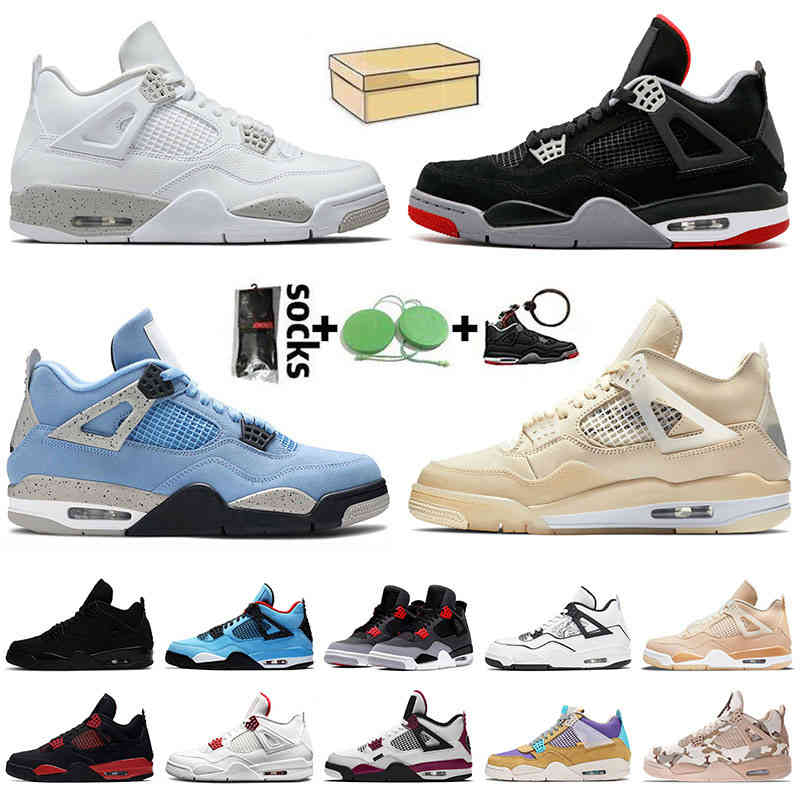 

Limited discount Jumpman 4 Womens Mens Basketball Shoes 4s Sail White Oreo University Blue Veterans Day Trainers Wild Things Black Cat Court, C27 psgs 40-47