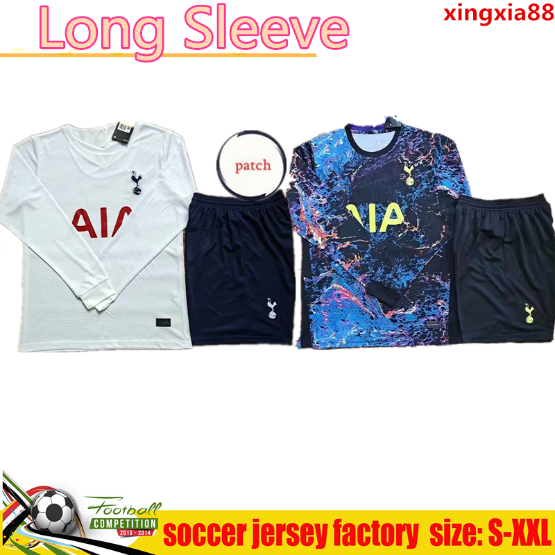 

21 22 DELE SON TOTTENHAM BALE KANE soccer jersey HOJBJERG BERGWIJN LO CELSO SPURS 2021 2022 LUCAS football shirts uniforms men + kit socks 999 Long Sleeve, 21/22 away