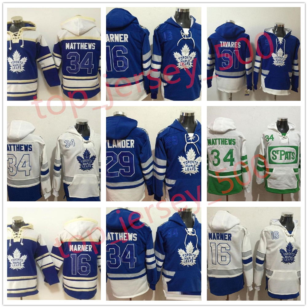 

Men Women Youth Toronto Maple Leafs Stitched Hoodies Hockey 91 JohnTavares 16 Mitch Marner 29 William Nylander 34 AustonMatthews Sweatshirts Hoodie, As shown in illustration