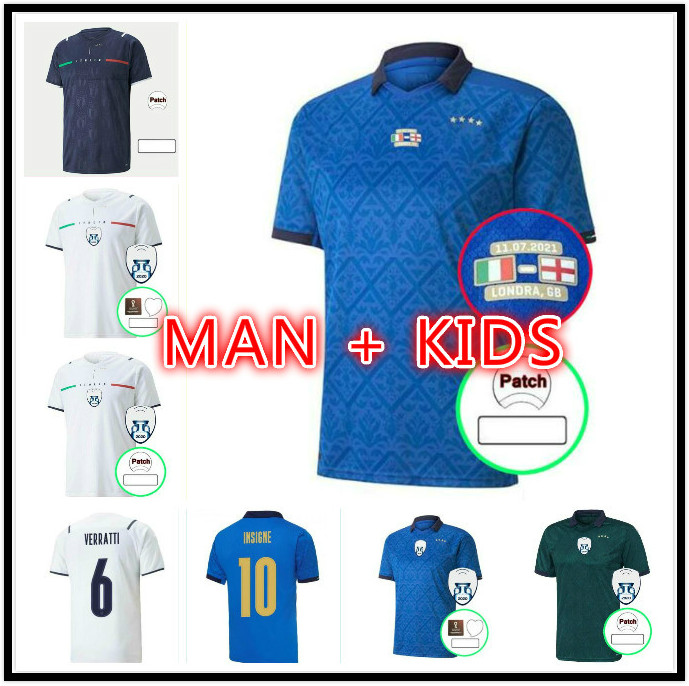 

Player version 2021 2022 ITALY soccer Jerseys BELOTTI BARELLA SENSI INSIGNE 20 21 22 Italia Renaissance CHIELLINI BERNARDESCHI football shirts man kids kit