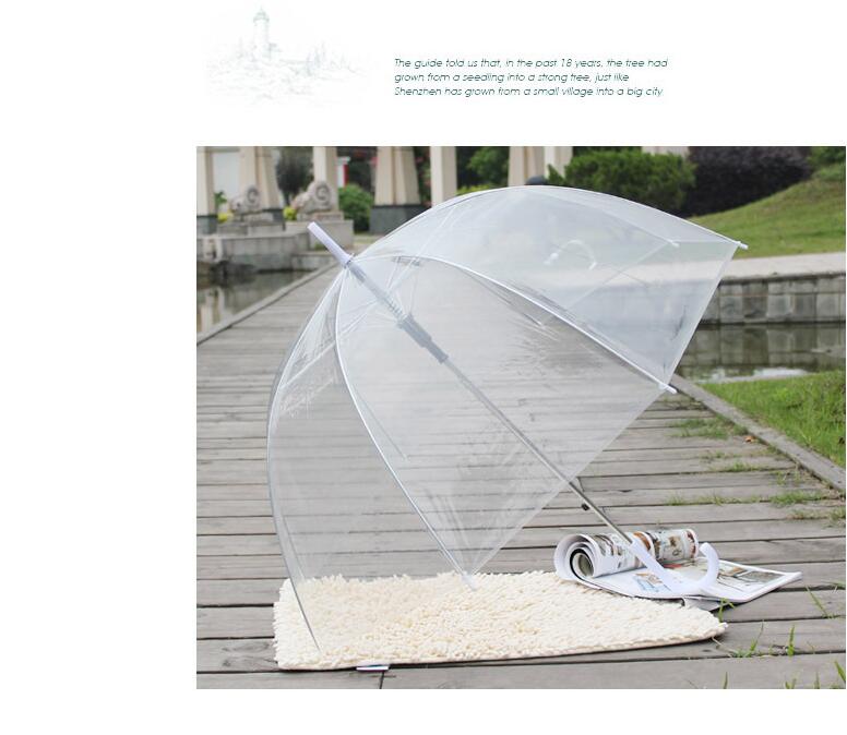 

Stylish Simplicity Bubble Deep Dome Umbrella Apollo Transparent Umbrella Girl Mushroom Umbrella Clear Bubble Wedding Accessories